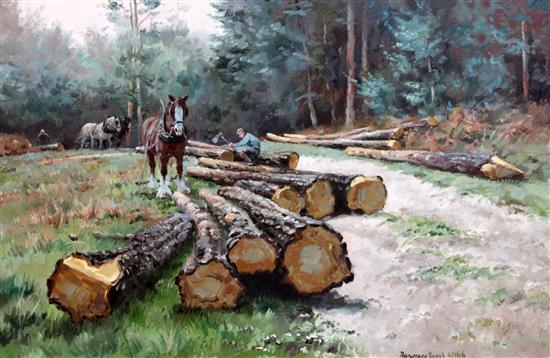 Rosemary Sarah Welch (1946-) Timber 15.5 x 23.5in.